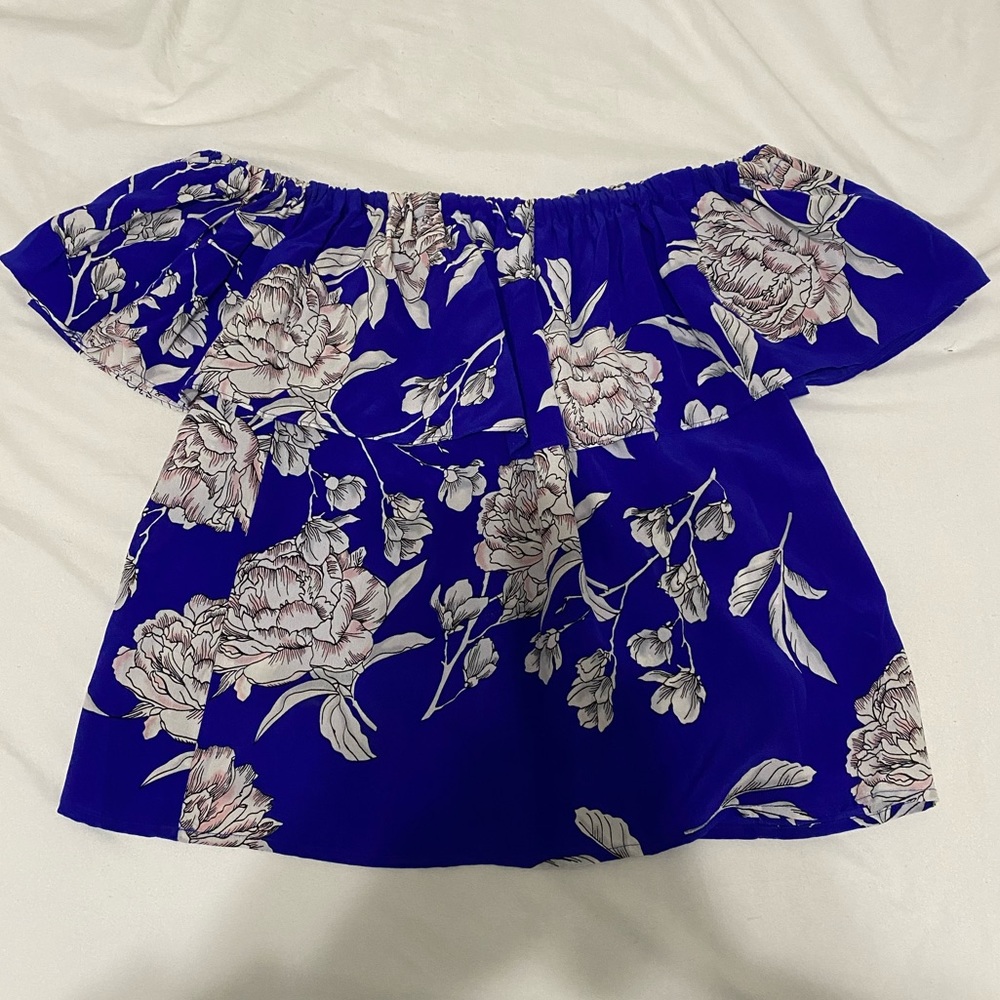 Yumi Kim silk off-the-shoulder top
